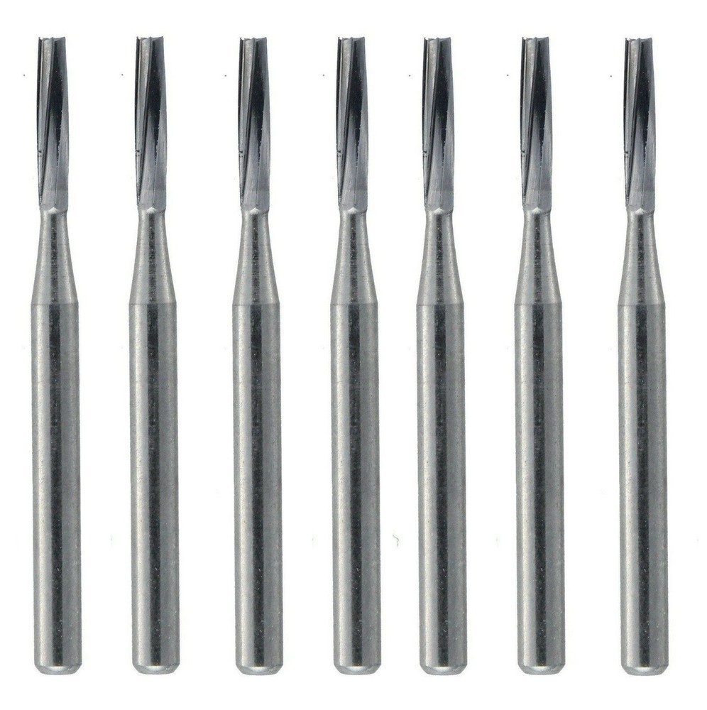 FG57L Carbide Burs FG 57 L Long Friction Grip Flat End Cylinder (Bag of 10)