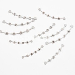 10pc/PACK Dental Ortho Lingual Retainer Bonding Splits w/Mark U38#-47#,L29#-37#