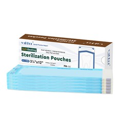 Vakker 4000 3.25″ x 12″ Self Sealing Dental Sterilization Pouches Autoclave Bags