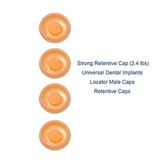 US Dental Zimmer Tapered Screw-Vent Locator Abutment w/PEEK Caps 4.5mm Platform