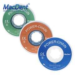 Dental Orthodontic Elastic Ultra Power Chain Rubber Bands Continuous/Short/Long