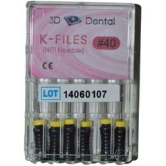 House Brand K-Files Ni-Ti 31mm #20 6/Box Nickel-Titanium