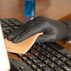 Powder-Free Black Nitrile Gloves, Large Size – 100 Pack, Puncture Resistant