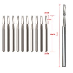 Dental 557 FGOS Surgical Carbide Burs FG-557XL 25mm 19mm Fissure Cylinderical