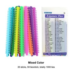 1000pcs Dental Orthodontic Ligature Ties Braces Elastic Rubber Ligas Ortodoncia