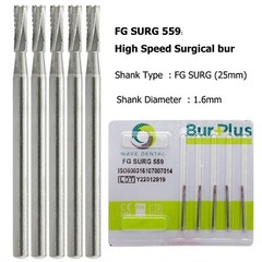 Wave Dental Carbide Surgical Length Long Bur 557 702 701 703 25mm For High Speed