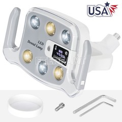 Dental 8W/9W 6 LED Shadowless Oral Lamp/3.5X Surgical Headband Binocular Loupes