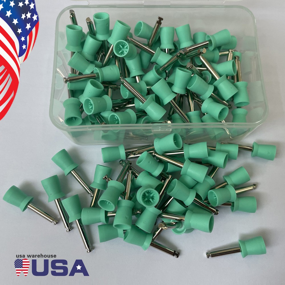 100pcs/Box Dental Prophy Tooth/Teeth Polishing Cups Brushes Latch Type Webbed