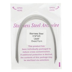 Dental Orthodontic Arch Wire Rectangular Ovoid Stainless Steel 16×16 17×25 18×25
