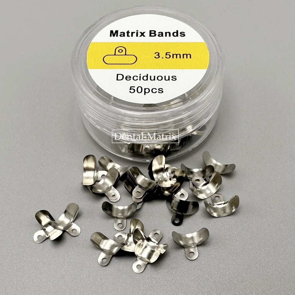 50Pcs Dental Matrix Bands With Hole Sectional Matrix Ring Fit Palodent V3 System