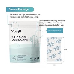 5 Gram (50 Pack) Color-Indicating Silica Gel Packets, Premium Food Grade Desi…