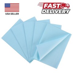 Blue Disposable Dental Bibs 3-Ply Medical Tattoo Towel 13″x18″-Up to 2000