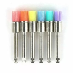 200Pcs Dental Nylon Materials Closure Flat Polishing Prophylaxis Brushes