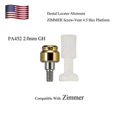 US ZIMMER Tapered Screw Vent Ø4.5mm For Locator Abutment 1-5.0mm GH Internal Hex