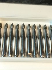 Dental Diamond Burr/ RA/ Latch Type. ( 20 ) Football Shape (368)#RA 257-018M