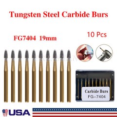 Dental Carbide Burs Trimming & Finishing Egg Football FG 7404 7406 7408