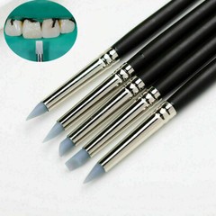 5 Pcs Dental Resin Brush Pens Dental Shaping Silicone Composite Porcelain Teeth