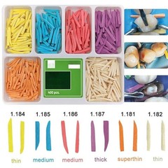 400Pcs Dental Disposable Wooden Wedges Interdental Restoration Fixing Wedge