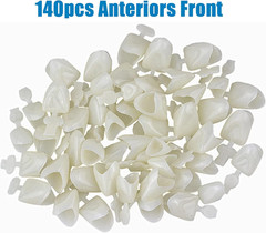 120 Pieces Fake Tooth Cap Crown Front Teeth with Tooth Repair Thermal Beads Cap