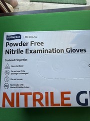Supmedic Medical Nitrile Exam Gloves Latex-Free Powder-Free Size Large New Box