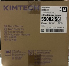 Kimtech 55082 Medium Purple Nitrile Powder-Free Exam Gloves Box of 1000 Gloves