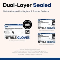 Ambidextrous Black Nitrile Gloves – 100 Pcs, Perfect for Food Prep & Medical Use