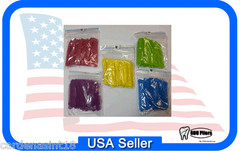 SET X 5 ELASTOMERIC LIGATURE TIES PACK/1008UND / ORTHODONTIC SUPPLIES USA SELLER