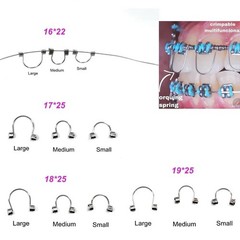 100pc Dental Ortho Torquing Torque Spring Rectangular Single Anterior Teeth wire