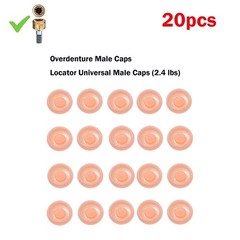 Dental Overdenture Locator Implant Abutment Retention Caps Male Cap Inserts Set