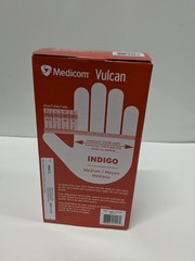 Medicom Vulcan Nitrile Gloves Indigo Medium M 150 Count Per Box Lot of 2 Boxes