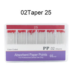 WELLCK 1 Box Dental Absorbent Paper Points Sterile Mixed Sizes 02 04 06 Taper 15