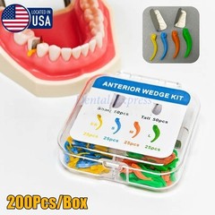 200Pcs/box Dental Anterior Matrix System Wedge Matrix Bands Interdental Wedges