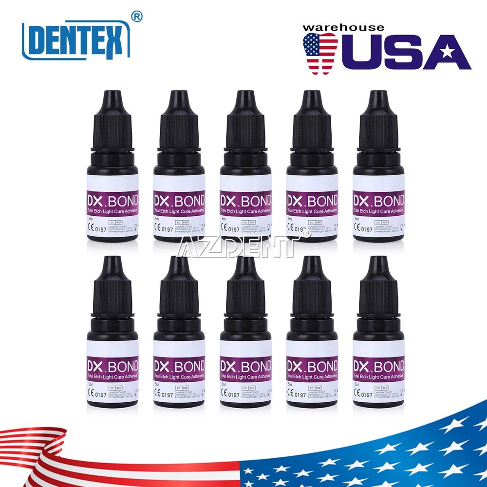 10 Bottles Dental Light Cure Dentin Enamel Resin Bonding Adhesive