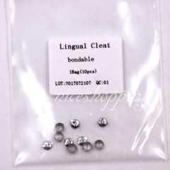 10Pc/Pack Dental with Cleat double wing Mesh Orthodontic Lingual Button Bondable