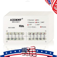 AZDENT Dental Orthodontic Brackets Braces /Supper Elastic Niti Arch Wires