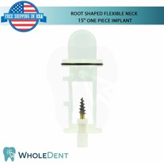 X1 Dental Root Shaped Flexible Neck One Piece 15° Titanium Sterile RBM
