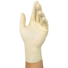 Ansell Mf-300-L Microflex Exam Gloves, Natural Rubber Latex, Powder-Free, Large
