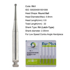 WAVE Dental Latch Carbide Burs Round RA 2 4 5 6 8 Surgical Bur RA SURG 26mm