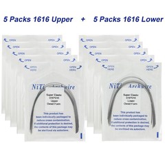 100PCS Dental Orthodontic Arch Wire Niti Round Rectangular Ovoid Natural 16X22