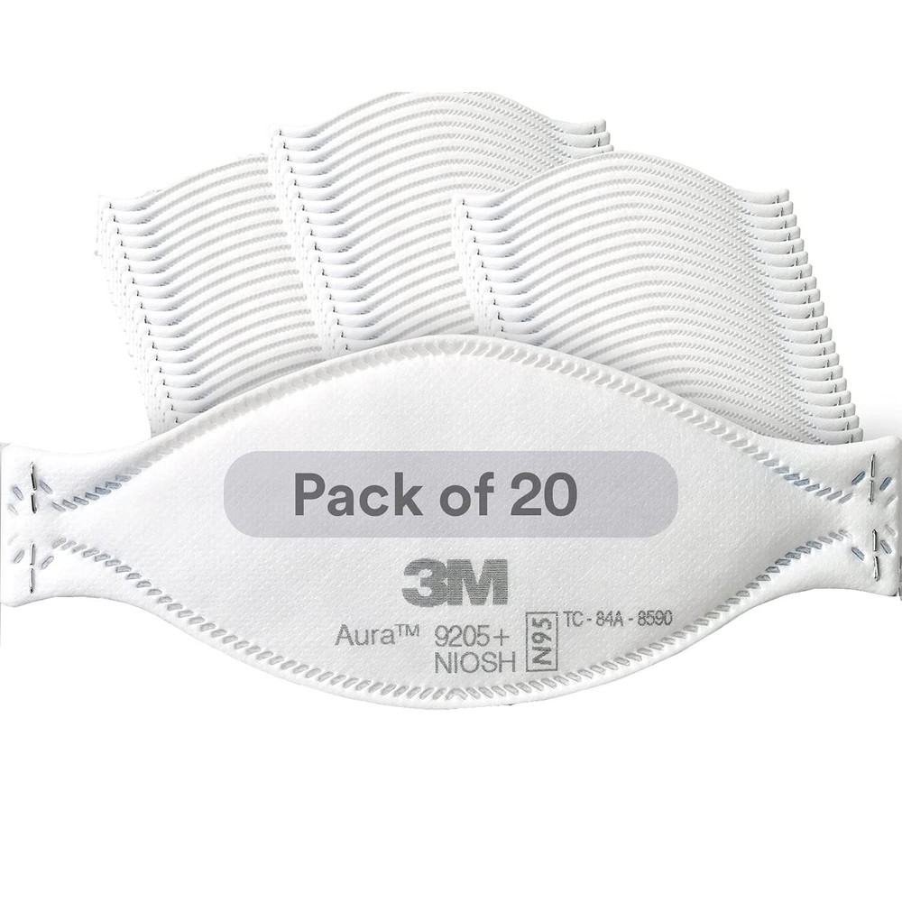 3M Aura 9205+ N95 Particulate Respirator Disposable Protective Mask 20PCS