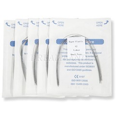 10Packs Dental Orthodontic Super Elastic Niti Arch Wire Round Ovoid Form 100pcs