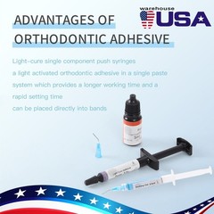 Dental Orthodontic Light Cure Brackets Adhesive Bonding System