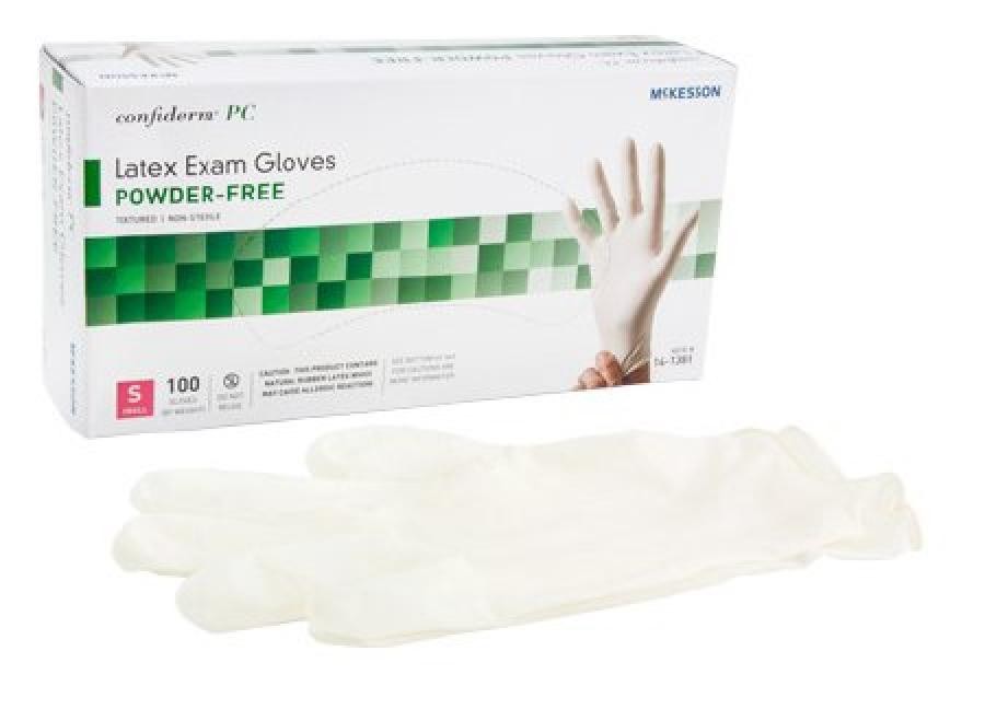 McKesson Confiderm Exam Glove Small Non-Sterile Powder-free 1000 Count, 14-1381