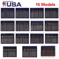 1-10 Packs Dental Carbide Burs For High Speed Handpiece FG 1 2 3 4 330 7901 7408