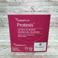 Protexis Latex Classic Surgical Gloves Cardinal *1 Box* Size: 6 *See Date*11-25