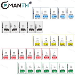US Dental Burs Polishing Tools Dia.1.6mm For High Speed Handpiece Material 20Pcs