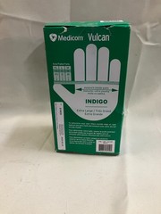 MEDICOM Vulcan Latex-Free Indigo Nitrile Gloves, Size XL – 150 count