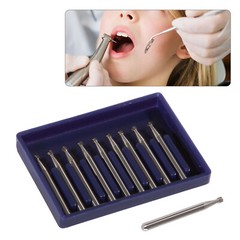10pc/pack Dental Round Carbide Steel Tungsten Burs FG-3 for High Speed Handpiece