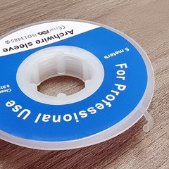 1 Roll Dental Orthodontic Archwire Sleeve Elastic Protective Tube Wires Bracket