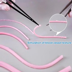 2PCS Vascular Microvascular Model Anastomosis Suture Practice Training Mult Size